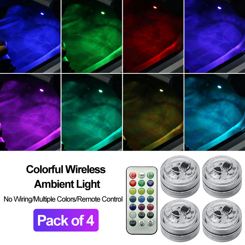 รีโมทคอนโทรล + ไฟ 4 ดวง