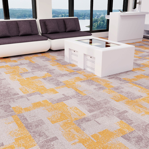 Tùy chỉnh in ấn thương mại gạch thảm, 016 "chiều cao cọc, PVC ủng hộ không trơn trượt, 20" x 20 "berber gạch Thảm 50x50 vuông - Product Image 5