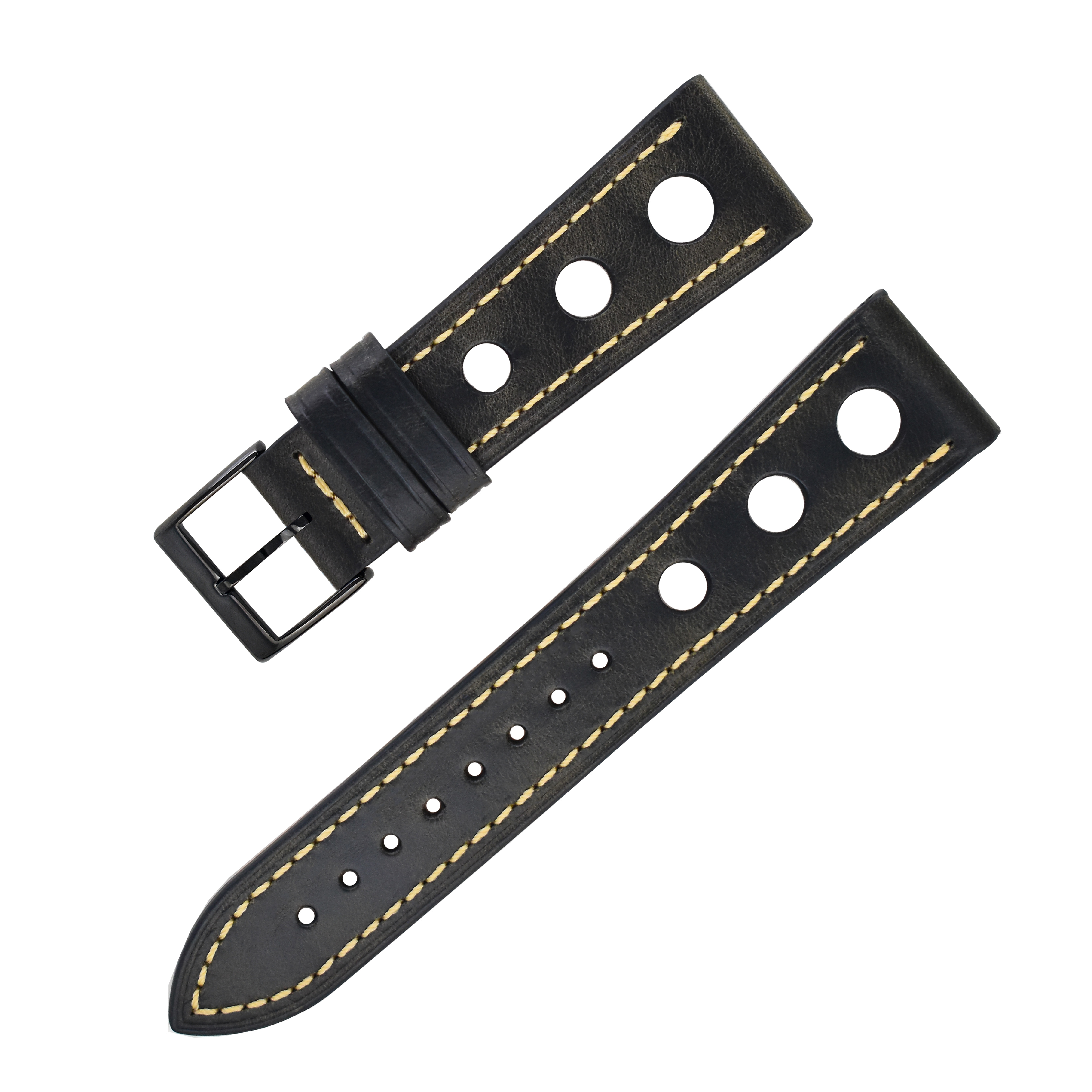 Noir gris-boucle noire #391