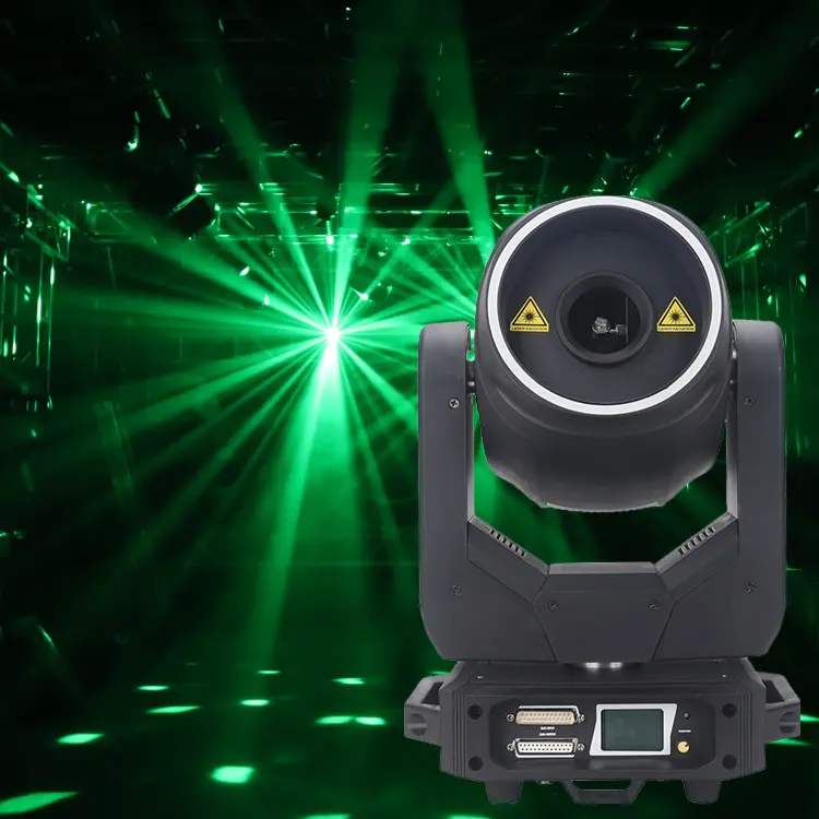 Nuevo diseño 5W RGB Rayo de luz láser Animación 3D Cabeza móvil Luz láser Control DMX para club nocturno