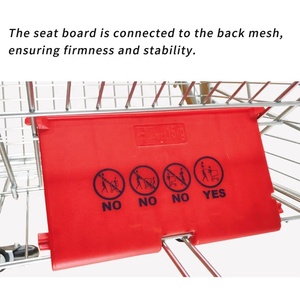 Carrefour Heavy-Duty siêu thị mua sắm giỏ hàng với bốn bánh xe tiện ích lưới sắt thiết kế tuyệt vời giá trị cho tiền - Product Image 4