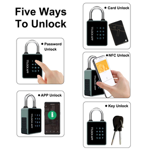 Impermeabile 50mm numero combinazione tastiera Touch scheda Rfid digitale Nfc Blue Tooth Ttlock Tuya App lucchetti intelligenti con chiave NFC