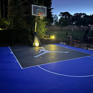 Tpe gamechanger 16 Mét bóng rổ tòa án đầy đủ gạch lát sàn trong nhà ngoài trời Interlock nhựa sàn thể thao Mat cho sự kiện Câu lạc bộ thể thao - Product Image 1