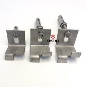 Staffa angolare in marmo con supporto in acciaio inossidabile 201 su e giù per il sistema di fissaggio del rivestimento in pietra - Product Image 2