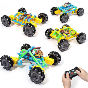STEM玩具DIYアセンブリリモコン車RC四輪駆動リモートコントロール車両ビルディングブロックレーシングモデル子供用 - Product Image 2