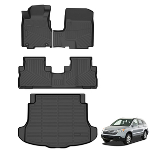 Araba iç halılar sol sağ el sürücü halı liner honda crv 2007-2011 2017 2023 tam set 3D araba paspaslar
