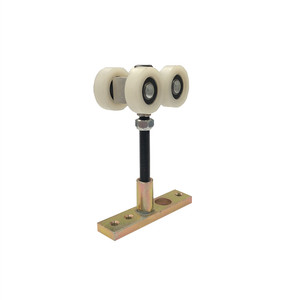 可移动隔墙轨道系统尼龙滚轮铝滑轨滑动滚轮门 - Product Image 3
