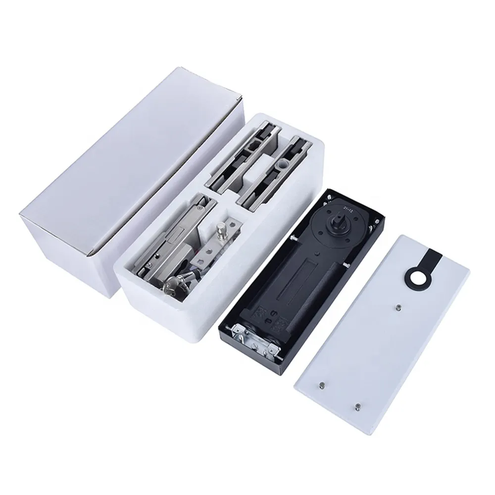 Automatic Pivot Door Closer Patch Fitting Hydraulic Bottom Pivot Floor Spring for Glass Door