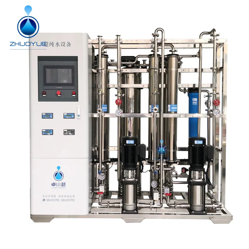 250L/H Double RO Rverse Osmose EDI Reinst wassersystem Ent ionisierung Ultra reines Wasser