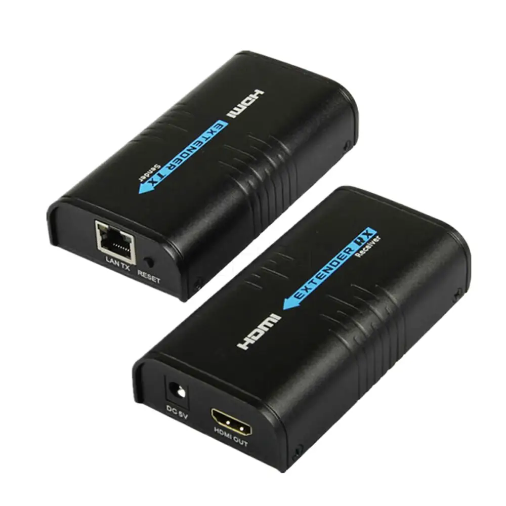 HDMI Extender Ethernet Network sender Repeater Transmitter Receiver 120m 1080P Over Cat5/5e/6 RJ45 For TCP IP Router CCTV LKV373