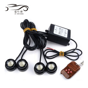 DC 12V 4in1 <strong>LED</strong> Car Emergency Strobe Lights DRL Wireless Remote Control DRL Kit Auto Accessories <strong>Hawkeye</strong> Flash Driving Lamps - Product Image 4