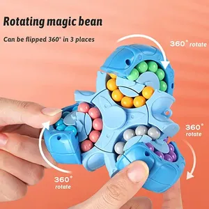 Puzzle di magia rotanti educativi di decompressione con perline girevoli con fagioli magici giocattoli di colore in plastica con cubo magico - Product Image 5