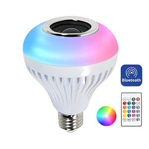 Yeni akıllı RGB ampuller kablosuz hoparlör müzik çalma ampul kısılabilir LED ampul ışık uzaktan kumanda ile - Product Image 1