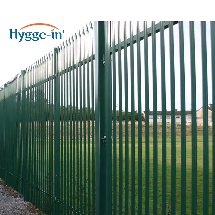 Alibaba China Manufacture Garden And Home Decorative Used Steel Residential Security Hot Dipped Galvanized Steel Palisade Fence