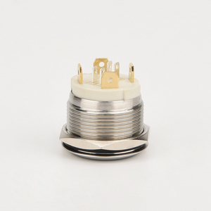 22MM wasserdichter Druckknopf schalter aus Edelstahl IP67 NO NC Elektronische Struktur 220V max. Spannung 2NO Kombination - Product Image 4