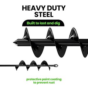 Xách Tay Đất nới lỏng vườn hạt giống trồng cầm tay Trái Đất Auger khoan trồng lỗ máy xúc khoan bit - Product Image 4