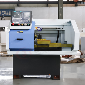 中国ミニCNC旋盤機械高精度金属製小型自動CNCフラットベッド旋盤 - Product Image 2