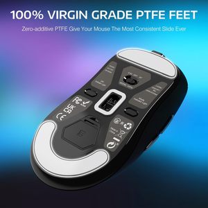 Articoli di fabbrica all'ingrosso attacco squalo X3 Pro leggero Mouse da gioco senza fili con sensore ottico PAW3395 DPI 26K per uso informatico - Product Image 5