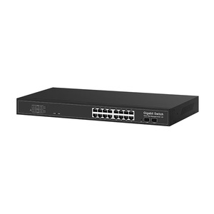 Jue Hong Gigabitマネージドネットワークスイッチ16ポート10/100/1000M RJ45 2 1000M MSFPクラウド管理VLAN/QoSポートSNMP機能 - Product Image 2