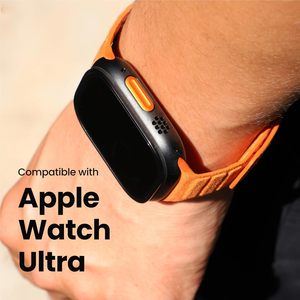 Correas magnéticas de cuero personalizadas de lujo para reloj Alcantara bandas magnéticas fuertes para Apple Watch Series 10 9 8 7 6 5 4 3 - Product Image 4