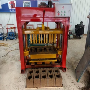 Pavimentadora de bloques sólidos huecos de hormigón Manual, máquina para hacer bloques de enclavamiento, máquina para hacer bloques de pavimentación - Product Image 3