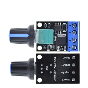 PWM DC regolatore di velocità del motore 5V-16V interruttore di velocità 10A funzione LED Dimming e modulo di controllo della velocità - Product Image 6