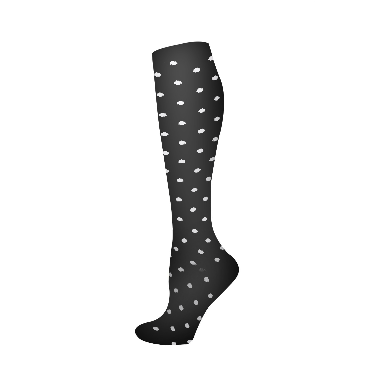 Pois blancs sur fond noir