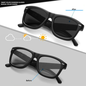 Nuevo estilo de alta tecnología TR90 marco Manual CAMBIO DE Color ajuste gafas de sol Chip de computadora gafas de sol - Product Image 1