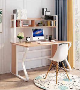 Mesa de trabajo de oficina de diseño moderno para niños, escritorio de ordenador de escritura con estantería - Product Image 1