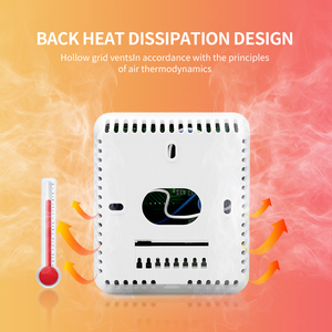 LEFOO-Sensor de temperatura y humedad para interiores, dispositivo transmisor de temperatura y humedad con pantalla LCD de tamaño estándar 86 - Product Image 4