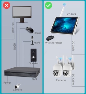 10インチモニター監視4CH8CH CCTV LCDスクリーンホームセキュリティPTZ屋外ワイヤレス<span class=keywords><strong>IP</strong></span>カメラCCTV Wifi Nvrシステム