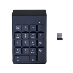 Mini 2.4GHz <strong>Wireless</strong> <strong>Numeric</strong> <strong>Keypad</strong> Numpad 18 Keys Digital Keyboard for Accounting Teller Laptop Notebook Tablets - Product Image 1