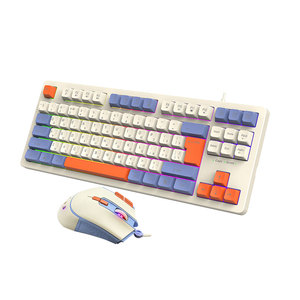 OEM 87キー混合カラーUSBワイヤードキーボードとマウスコンボタイプCワイヤードキーボードとマウスセットオフィスPC用ラップトップ - Product Image 3