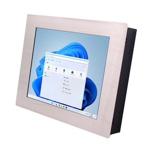 15&quot; Stainless Steel Panel Resistive Touch Monitor 24V DC Input <strong>Embedded</strong> Mount <strong>LCD</strong> <strong>Display</strong> for Marine/Kitchen/Vending Machine - Product Image 3