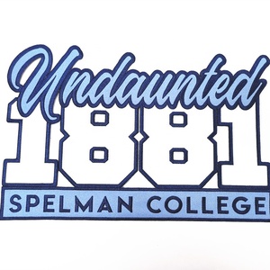 Tùy chỉnh giải quyết Polyester Twill vải thêu thư Tên Logo sắt trên các bản vá lỗi - Product Image 2