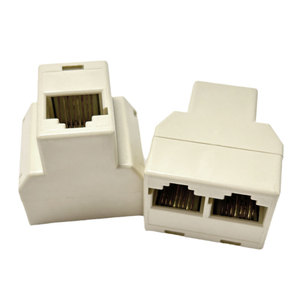 1 để 2 nữ để nữ 8P8C RJ11 RJ45 nối LAN <span class=keywords><strong>Ethernet</strong></span> mạng mở rộng cáp Splitter Adapter Modular cắm - Product Image 3