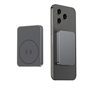 Aluminum Alloy Magnetic Power Bank PD20W Fast Charge Type-<strong>C</strong> <strong>Input</strong>/<strong>Output</strong>,15W Wireless Charger Power Bank 5000mAh for All Phones - Product Image 2