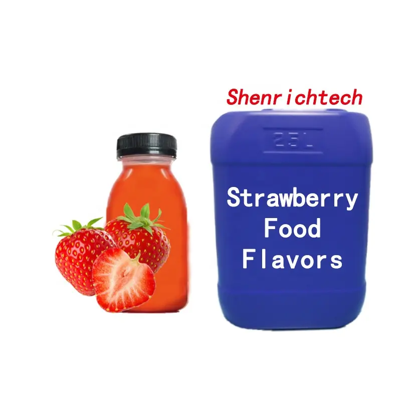 Essence de saveur de fraise pour boissons de jus secouer la fabrication de vin personnalisation de saveur de fruit en poudre liquide