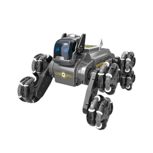 Sıcak RC Robot köpek 20mins çalma süresi yanar müzik 8 tekerlekler modeli RC dublör araba Robot köpek oyuncaklar uzaktan kumanda araba - Product Image 6
