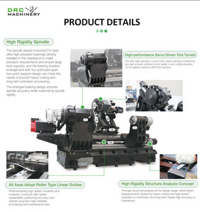Chinese Supplier HT5 <strong>CNC</strong> Slant Bed Lathe <strong>with</strong> Fanuc System <strong>Multi</strong> <strong>Function</strong> <strong>CNC</strong> Lathe Milling <strong>Machine</strong> for Precision Machining - Product Image 4