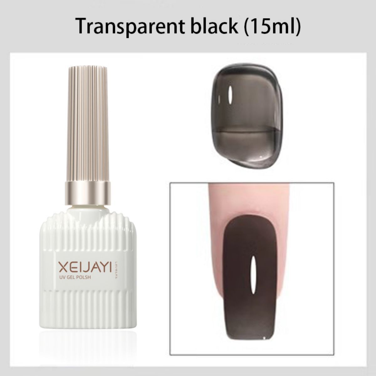 Botella de Leche Transparente Negra RC019