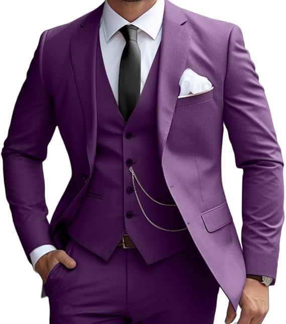 Ensemble trois pièces violet