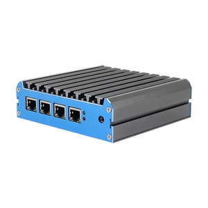 Fanless Industrial 4 LAN Port <strong>Network</strong> Multigigabit Ethernet PfSense Router Linux Mini PC - Product Image 1