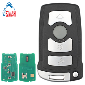 Szmaishi กุญแจรถรีโมทคอนโทรล ID46Chip 4ปุ่ม868MHz สำหรับ CAS1 B-MW ชุดอะไหล่รถยนต์7ชุดกุญแจรถอัจฉริยะว่างเปล่าจากโรงงาน - Product Image 1