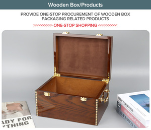 Sundo nhà máy bán buôn lớn bằng gỗ lưu trữ Hộp Tùy chỉnh Pet Quan Tài hộp gỗ xì gà thuốc lá bao bì hộp gỗ - Product Image 6