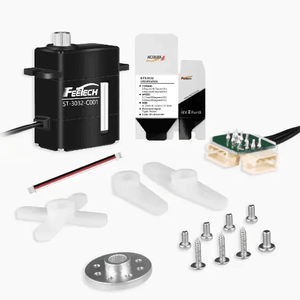 Feetech STS3032 braccio robotico ad alta precisione Micro Servo Magnetic encoder doppio albero seriale Multi-giro continuo in metallo in plastica - Product Image 1