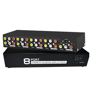 AV-Divisor de DVD HDTV RCA, caja divisora de vídeo de 1 a 8 salidas, 3 RCA, distribuidor 1 en 4 RCA, adaptador AV de Audio y vídeo sin interruptor - Product Image 1