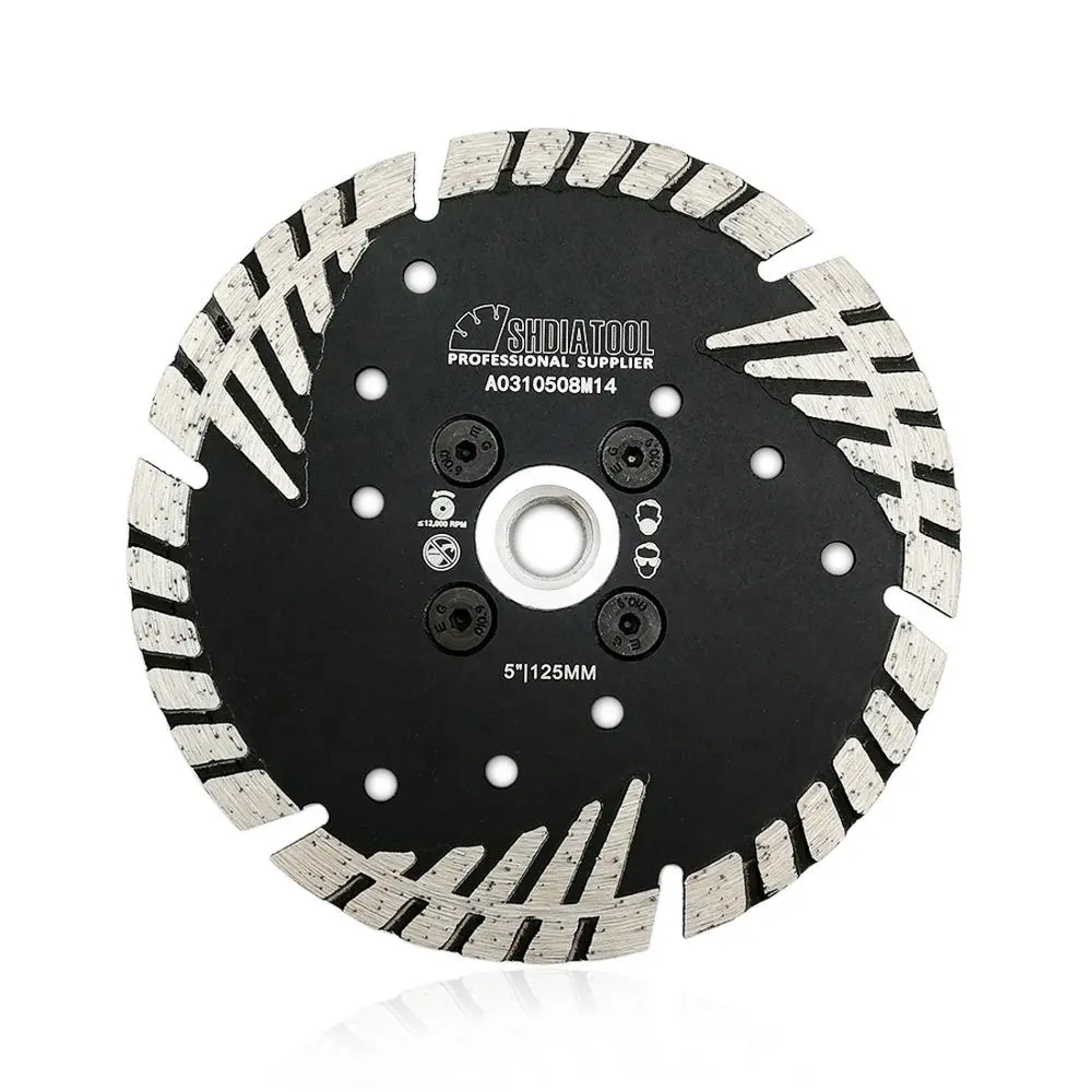 Diatool 125mm diamant disc turbo diamant klinge segment stein ziegel marmor beton granit sägeblatt für granit schneiden