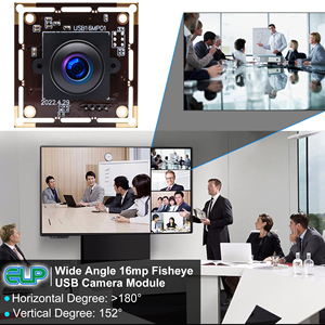 Modulo fotocamera USB grandangolare da 16mp ELP IMX298 scheda Webcam con obiettivo Fisheye da 180 gradi Mini telecamera Raspberry Pi incorporata per chiosco ATM - Product Image 4