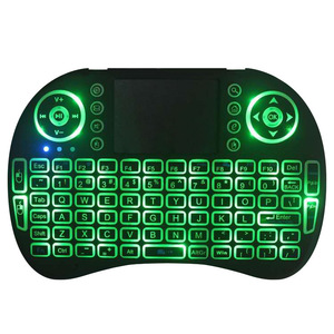 Retroilluminato I8 Air Mouse Android TV tastiera Wireless 2.4G Air Mouse telecomando Touchpad per Smart TV BOX PC Gamepad telecomando - Product Image 1